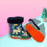Blue Deer Flexible Rubber Rain Gumboots for Toddlers and Kids