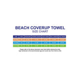 Blue Dino Lightweight Microfibre Hooded Swim Poncho/ beach coverup towel for Kids