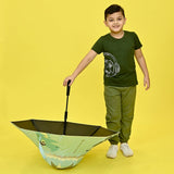 Blue Dino, Unique Mexican Hat Style Kids Umbrella