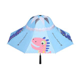 Blue Dino, Unique Mexican Hat Style Kids Umbrella