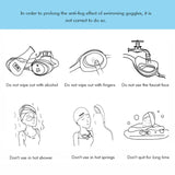 Blue Fish Dual Glass Frame Sun protection & Swimming Goggles for Kids, UV protected and Anti Fog