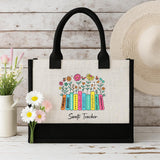 Jute Bag - Dual Colour - Book