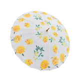 Bright Lemon Flowers, Chinese Canopy Style Rain and All season Umbrella
