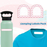 Camping Labels Pack - Pink Chevron