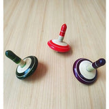 Wooden Spinning Tops Toys for Kids Set of 3 pcs - Curiosity & Fine Motor Skills