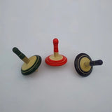 Wooden Spinning Tops Toys for Kids Set of 3 pcs - Curiosity & Fine Motor Skills