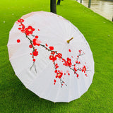 Cherry Blossom, Chinese Canopy Style Rain and All season Umbrella