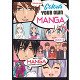 Colour Your Own Manga Book 2 with Manga Colouring Poster for Kids Age 4+