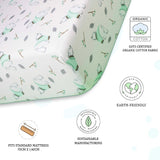 Organic Fitted Cot Sheet- Polar Bear