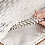 Cream 2pcs Bento Stainless Steel Lunch Box Container set with Lunch Bag