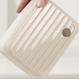 Cream 2pcs Bento Stainless Steel Lunch Box Container set with Lunch Bag