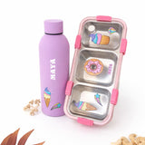 Bottle Tiffin Combo - Cupcake