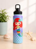Insulated Print Bottle | 900 ml | Hot & Cold - Mermaid