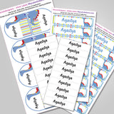 Camping Labels Pack - Dino