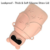 DIY sticker Pink Specsy Ted Kids Water Bottle, 500 ml