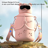 DIY sticker Pink Specsy Ted Kids Water Bottle, 500 ml