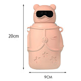 DIY sticker Pink Specsy Ted Kids Water Bottle, 500 ml
