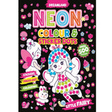 Little Fairy Neon Colour and Sticker Dots Book with over 500 Stickers Age 3+