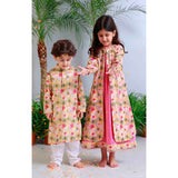 Pomegranate Striped Kurta Set