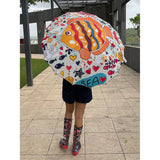Fishy Island theme Rain & All Season Umbrella for Teens and Adults