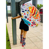 Fishy Island theme Rain & All Season Umbrella for Teens and Adults