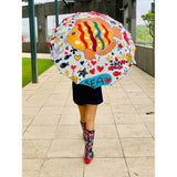 Fishy Island theme Rain & All Season Umbrella for Teens and Adults