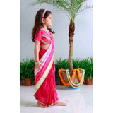 Sunset Applique Dhoti Set