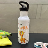 Steel Sipper Bottle - Giraffee