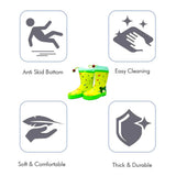 Happy Frog  Flexible Rubber Rain Gumboots for Toddlers and Kids