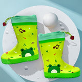 Happy Frog  Flexible Rubber Rain Gumboots for Toddlers and Kids