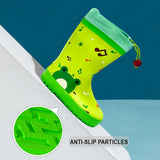 Happy Frog  Flexible Rubber Rain Gumboots for Toddlers and Kids