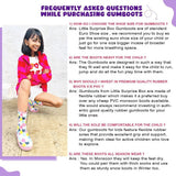 Happy Frog  Flexible Rubber Rain Gumboots for Toddlers and Kids