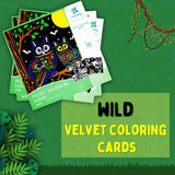 PepPlay Velvet Coloring Cards (Wild)