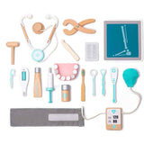 Wooden Doctor Gift Set for Kids - Pretend Play Medical Kit with Puzzles