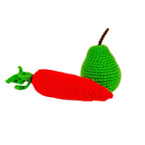 Crochet Fruits & Vegetable Toys - Play Food for Kids (10 Pcs)