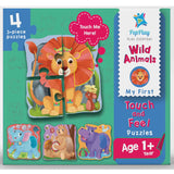 My First Touch & Feel Puzzles - Wild Animals