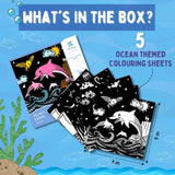 PepPlay Velvet Coloring Cards (Ocean)