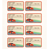 School Book Label – Sports Car Name