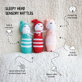 Sleepy Head Sensory Rattles