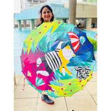KellyJo & Starsy Rain & All Season Umbrella for Teens and Adults