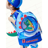 Kids Round Dinosaur, waterproof Swimming Bag/Beach Bag