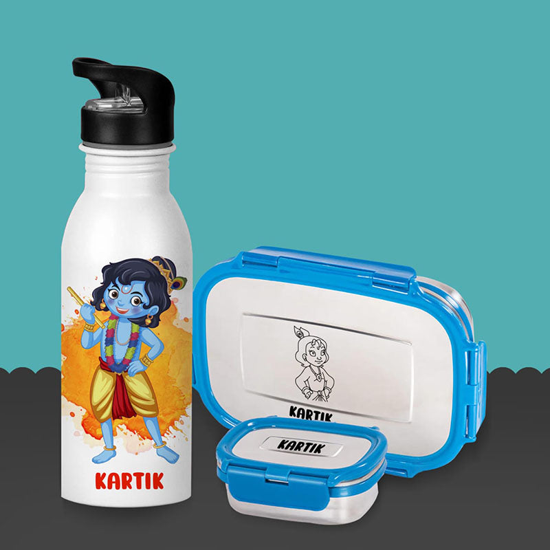 Bottle Tiffin Set - Krishna