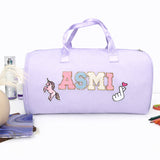 Name motif Travel Duffel bag - Lavendar