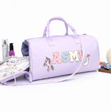Name motif Travel Duffel bag - Lavendar