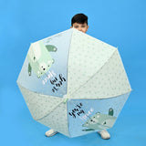Light Green, Translucent Kelly-Jo all over teddy paws Rain and All-season Umbrella for Kids & Adults