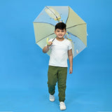 Light Green, Translucent Kelly-Jo all over teddy paws Rain and All-season Umbrella for Kids & Adults
