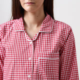 Women Classic Red Gingham Pajama Set