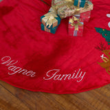 Peek-a-boo Santa Tree Skirt
