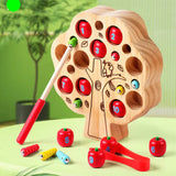 Montessori Wooden Tree Insects Game