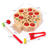 Montessori Wooden Tree Insects Game